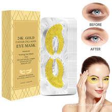 Custom 24K Gold Caviar Collagen Under Eye Patches Eye Anti-Wrinkle Treatment Mask